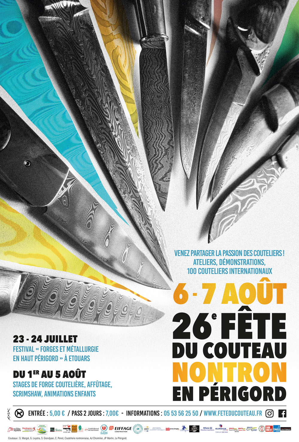 Affiche fete couteau Nontron 2022