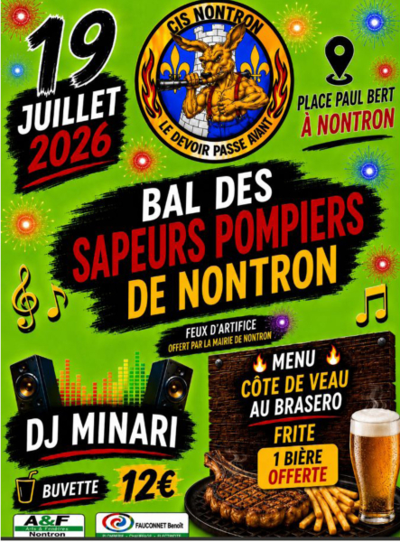 Bal des pompiers 19 juillet