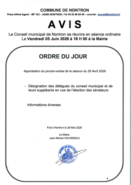 CM du 5 juin 2026