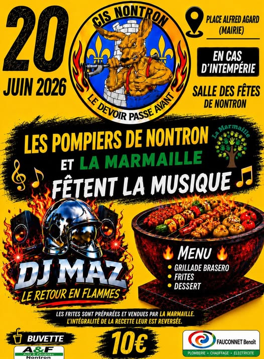 musique pompiers 2026 affiche